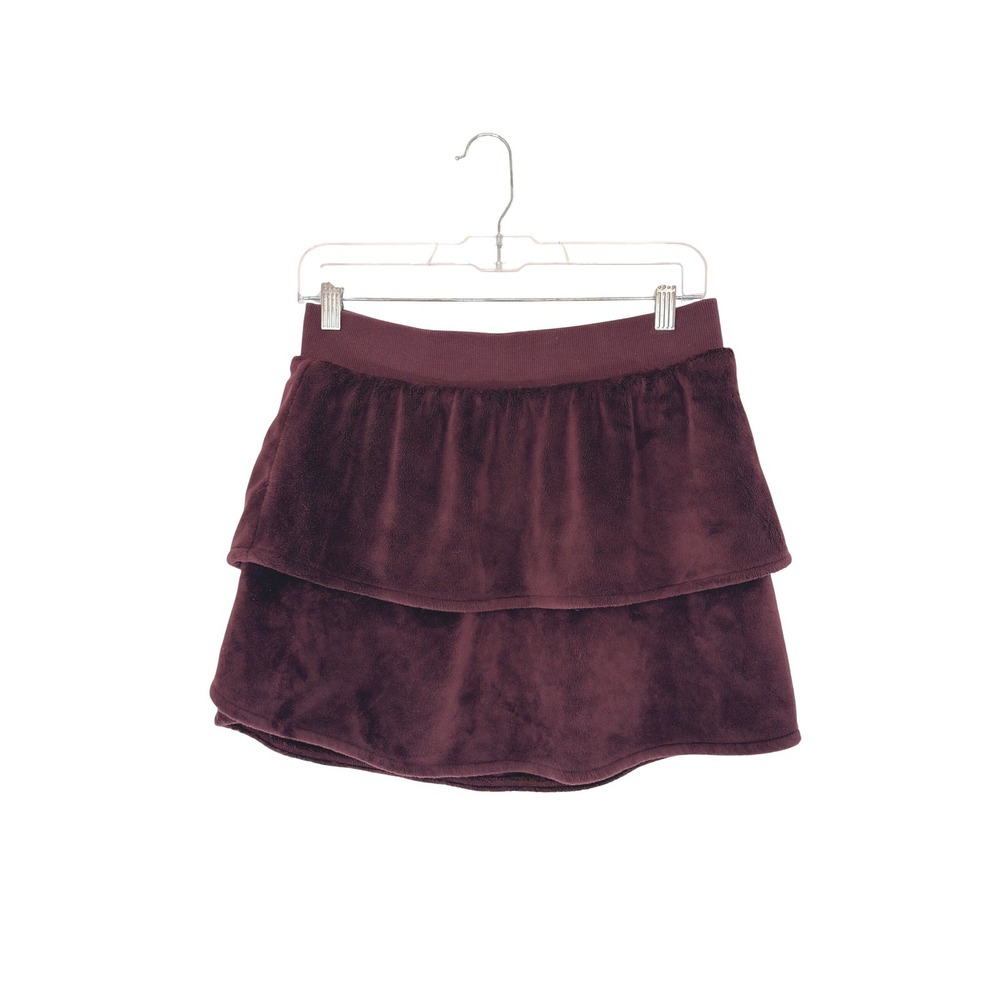 Athleta Girl Feelin Great Skirt Velvet Burgundy Pull On Stretch Basic Casual XXL